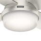 Hunter Dempsey 52" Outdoor Ceiling Fan with Lights in Matte Nickel, , large