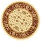 Safavieh Lyndhurst LNH215 8" Round Ivory and Red Area Rug, , large