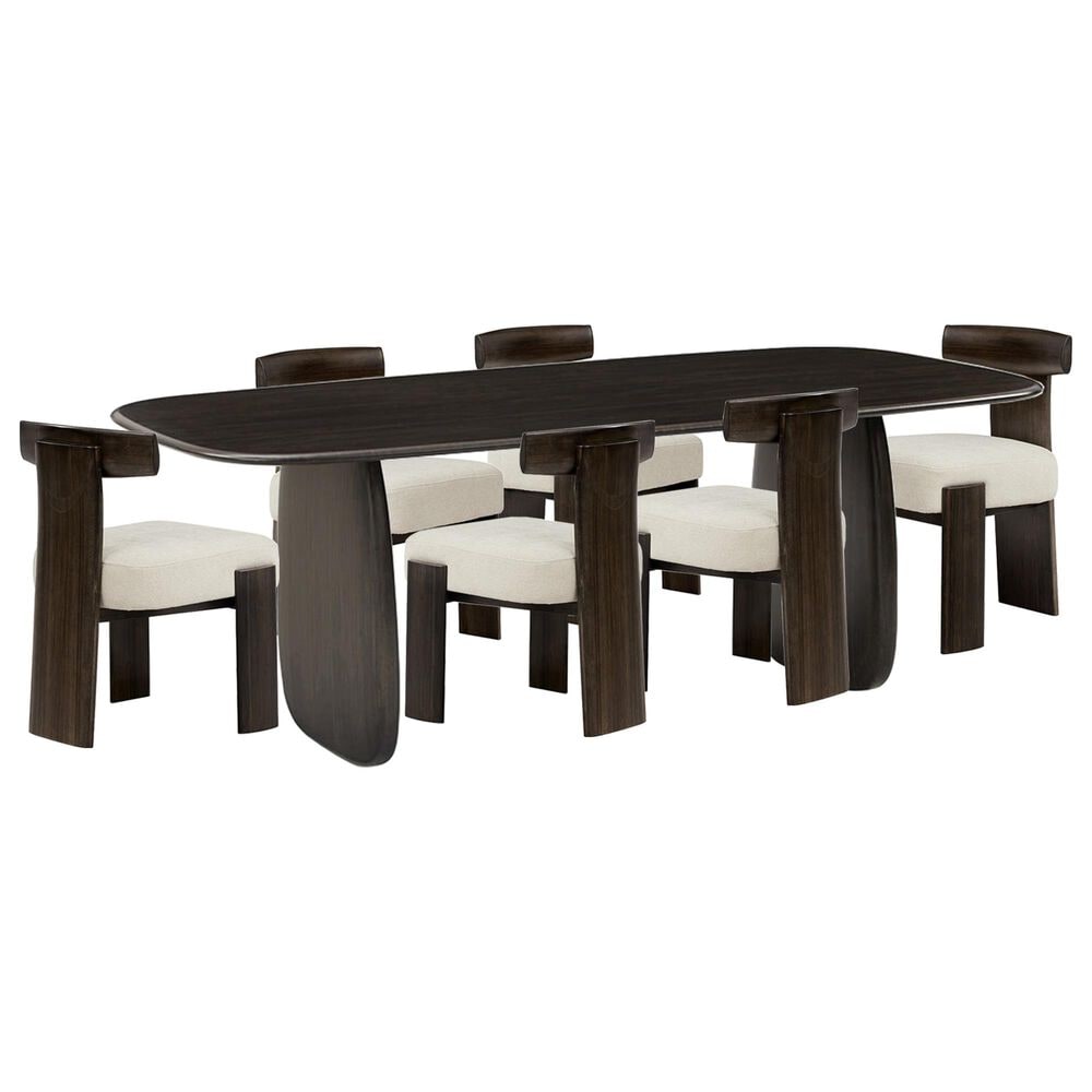 GREENINGTON Aria and Olly 7-Piece Rectangular Dining Set in Caviar, , large