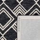 Safavieh Micro-Loop MLP154H 2"3" x 7" Charcoal and Ivory Runner, , large