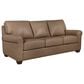 American Leather Sutton Leather Stationary Sofa in Titan Champagne, , large