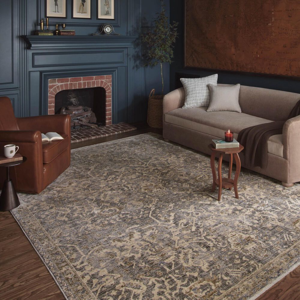 Magnolia Home Junie 11&#39;6&quot; x 15&#39;7&quot; Blue and Natural Area Rug, , large