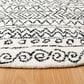 Safavieh Micro-Loop MLP228A 5" Round Ivory and Black Area Rug, , large