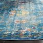 Safavieh Aria Oriental 6"6" Round Blue and Multicolor Area Rug, , large