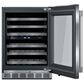 Thermador 24" Glass Door Wine Cooler with Professional Handle Right Hinge in Stainless Steel, , large