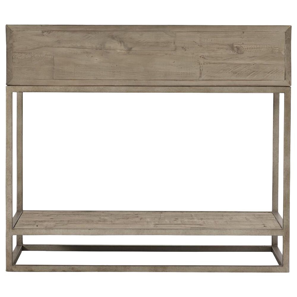 Bernhardt Highland Park Alvar Nightstand in Morel and Glazed Silver