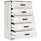 Ashley Shawburn 2-Piece Full Panel Bed Set in White and Dark Charcoal, , large