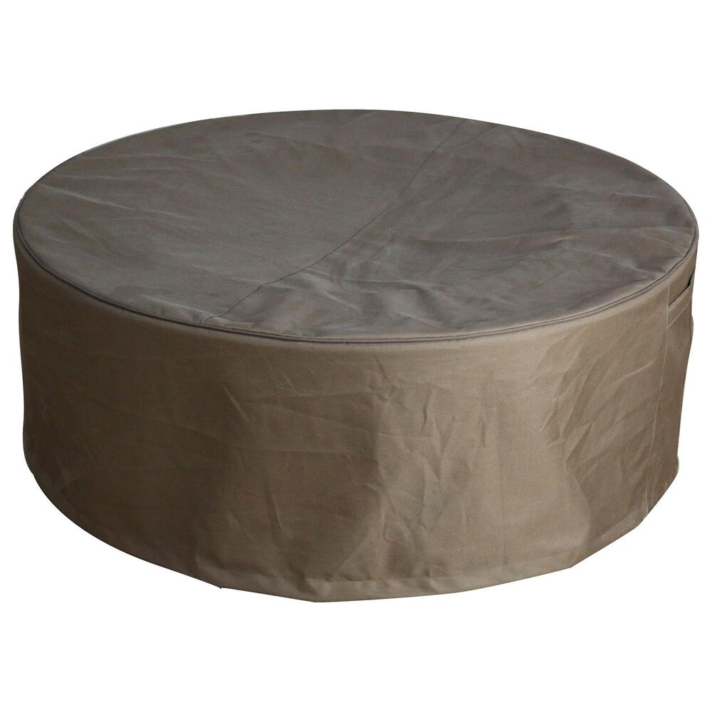 Elementi Fire Lunar Round Natural Gas Bowl Fire Table in Gray, , large