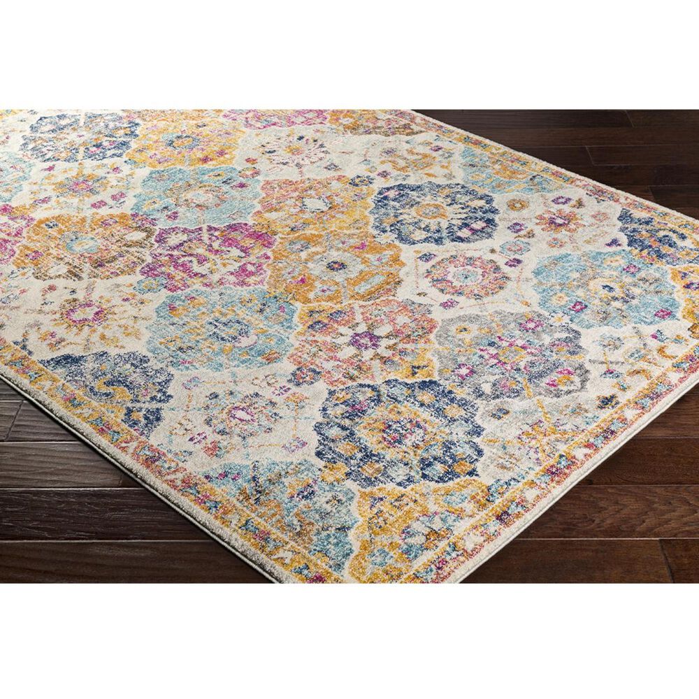 Surya Harput HAP-1018 5&#39;3&quot; x 7&#39;3&quot; Saffron, Orange and Blue Area Rug, , large