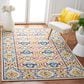 Safavieh Micro-Loop 4" x 6" Beige and Blue Area Rug, , large