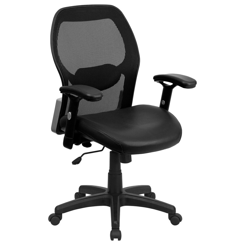 Flash Furniture Executive Swivel Chair in Black, , large