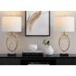 LumiSource Crystal Buds Table Lamp in Black, Clear and Gold (Set of 2), , large