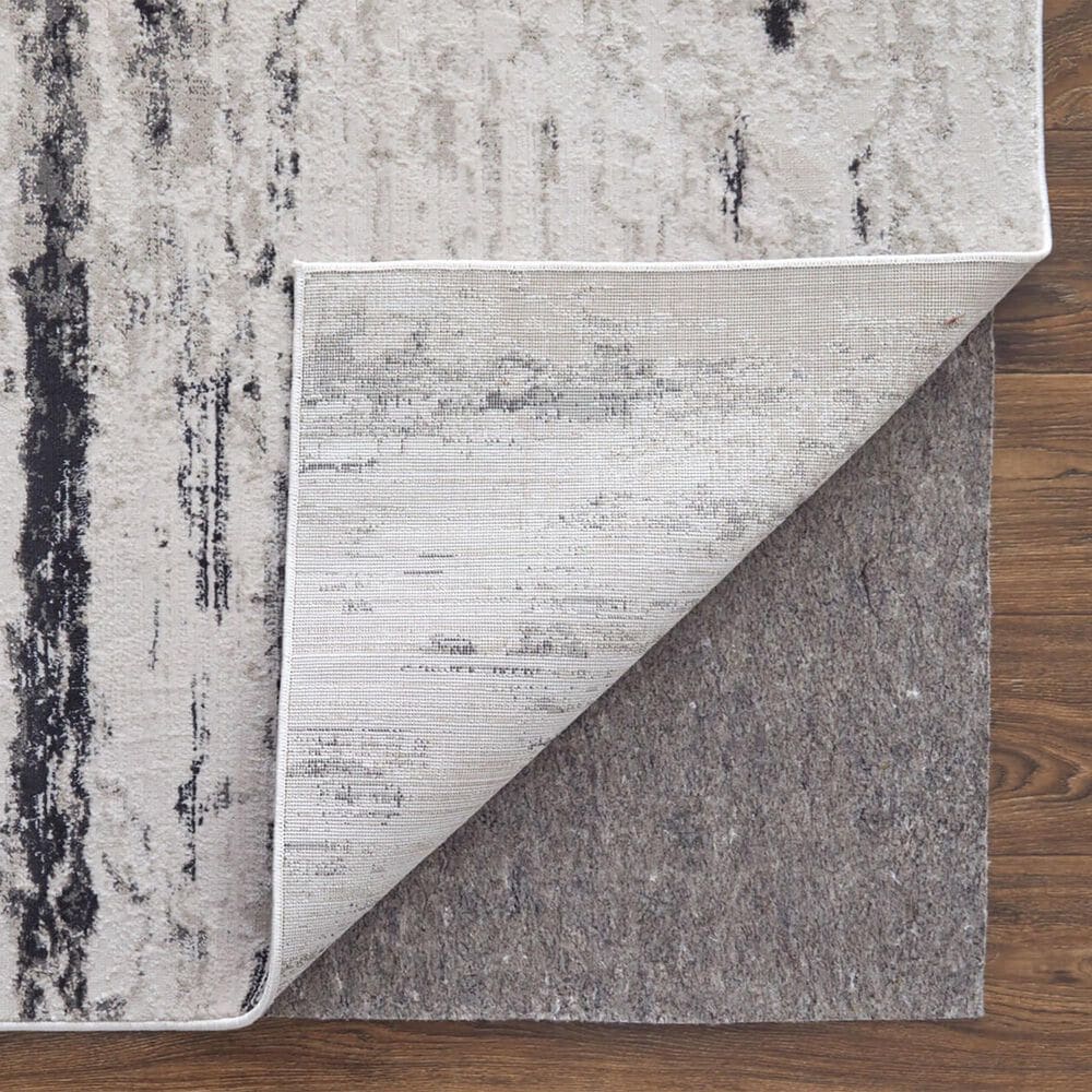 Feizy Prasad 8&#39; x 11&#39; Ivory and Charcoal Area Rug, , large