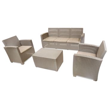 Rta Alta 4-Piece Patio Chat Set in Grey, , large