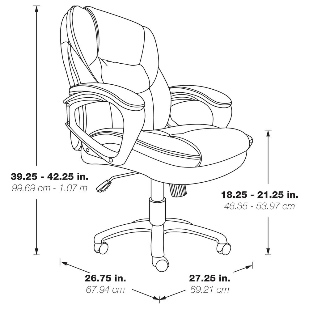 OSP Home Managers Chair in Black, , large