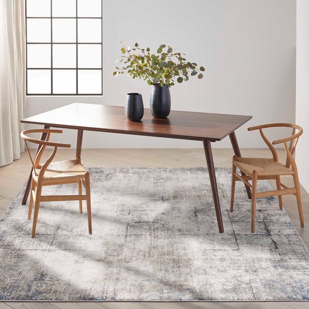 Nourison Infinity 7&#39;10&quot; x 9&#39;10&quot; Ivory and Grey Area Rug, , large