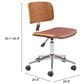 Zuo Modern Duravel Office Chair in Chrome, , large