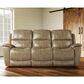 Flexsteel Cade Leather Power Reclining Sofa in Sand, , large