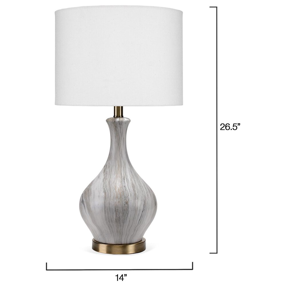 Splendor Living Verona Table Lamp in Grey and Gold, , large