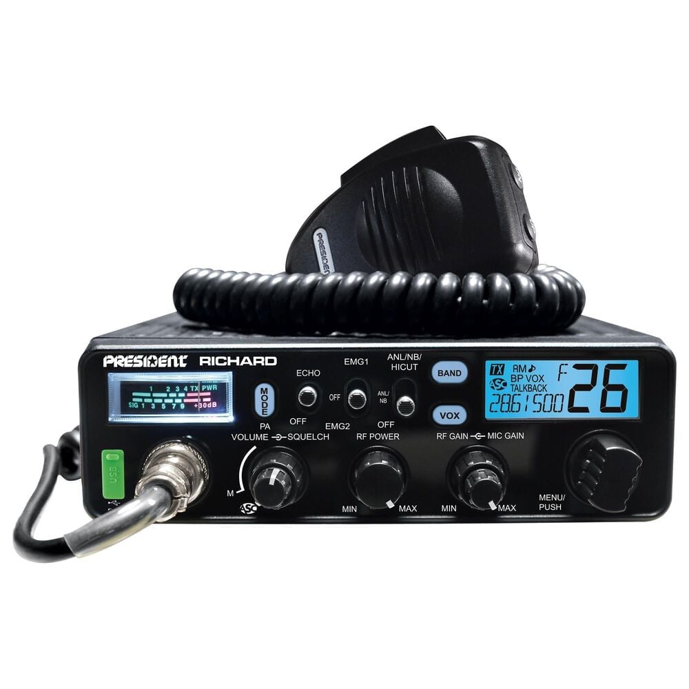 President Electronics 10 Meter-Rf Pwr-S Meter-Roger Beep-Echo, , large