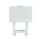 Linden Boulevard Taneli Tray Table Set with Stand in White (Set of 4), , large