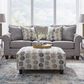 Fusion Furniture Amos Pebble Stationary Sofa in Gray, , large