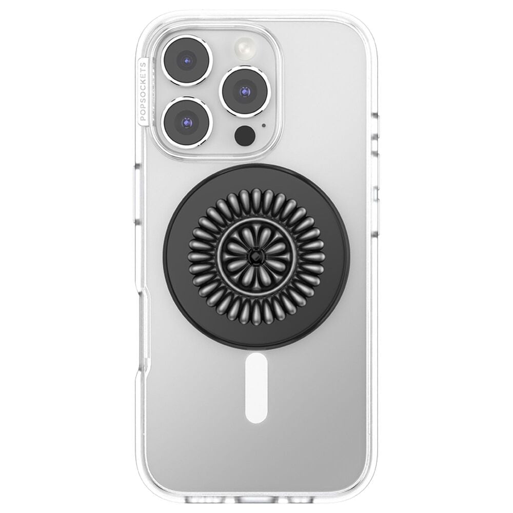 PopSockets MagSafe Circle PopGrip in Enamel Stamped Black, , large