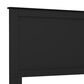 Lemoore Essential Queen/Full Panel Headboard in Soiid Black, , large