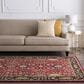 Surya Caesar CAE-1031 7"6" x 9"6" Burgundy, Black and Khaki Area Rug, , large