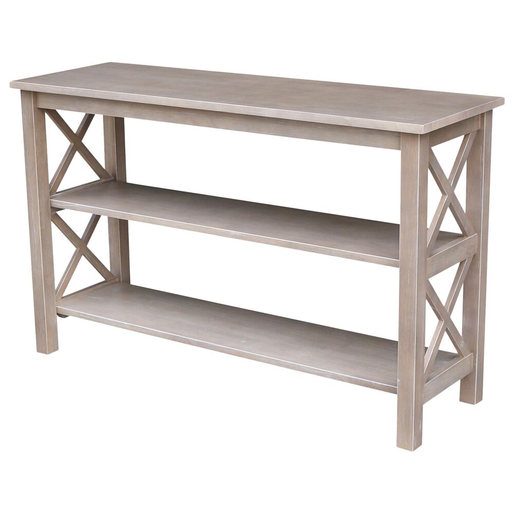 International Concepts Hampton Console Table in Washed Gray Taupe, , large