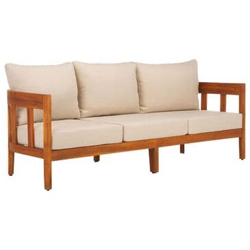 Safavieh Owen 3-Seater Outdoor Sofa in Taupe, , large
