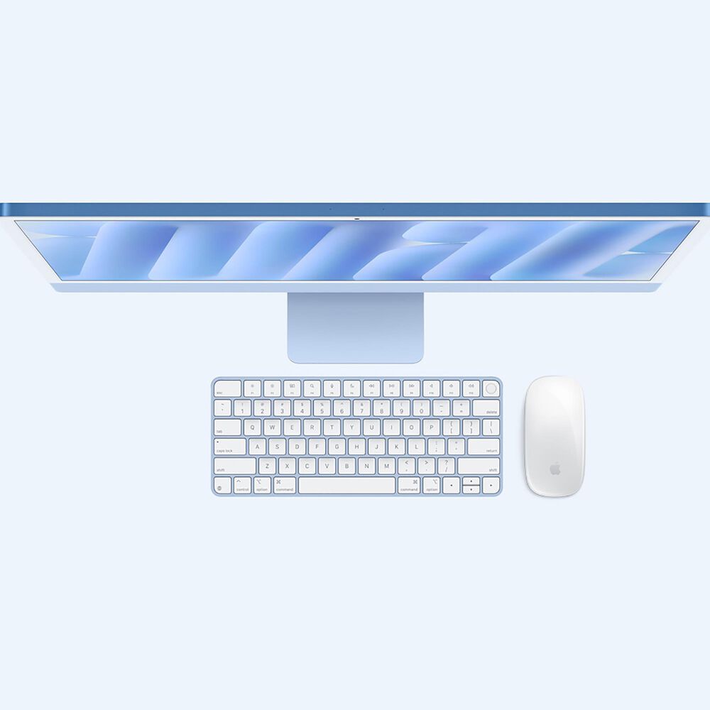 Apple 24-Inch iMac All-in-One Desktop - Apple M4 chip - 10-core CPU - 16GB RAM - 10-core GPU - 512GB SSD in Blue with 3-Year AppleCare+, , large