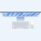 Apple 24-Inch iMac All-in-One Desktop - Apple M4 chip - 10-core CPU - 16GB RAM - 10-core GPU - 512GB SSD in Blue with 3-Year AppleCare+, , large
