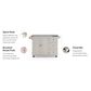 Homestyles Dolly Madison Kitchen Cart in Off-White, , large
