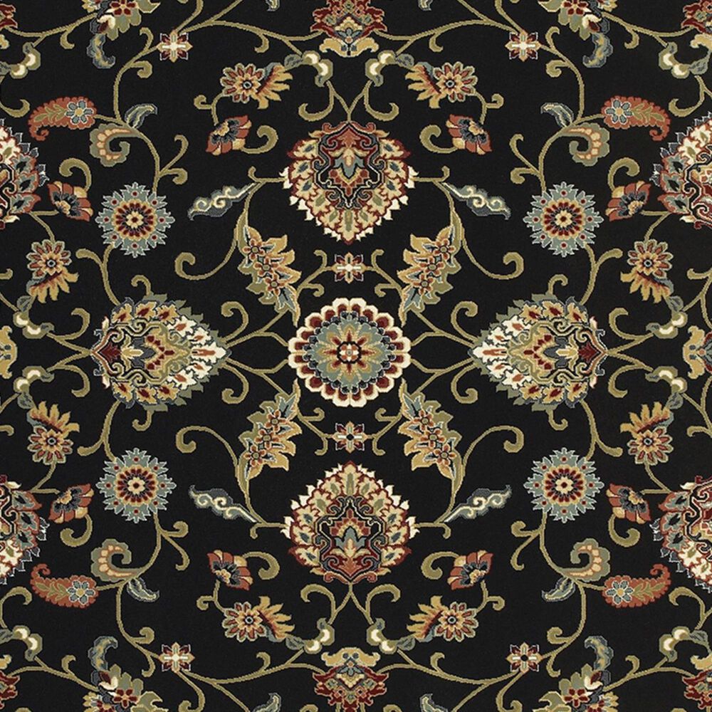 Oriental Weavers Kashan 9946K 6&#39;7&quot; x 9&#39;6&quot; Black Area Rug, , large