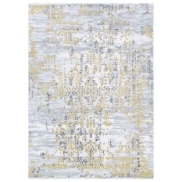 Couristan Calinda Samovar 6"6" x 9"6" Gold, Silver and Ivory Area Rug, , large