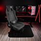 Arozzi Zona Quattro Microfiber Noise Dampening and Scratch Protection Anti-Slip Chair Mat in Black and Grey, , large