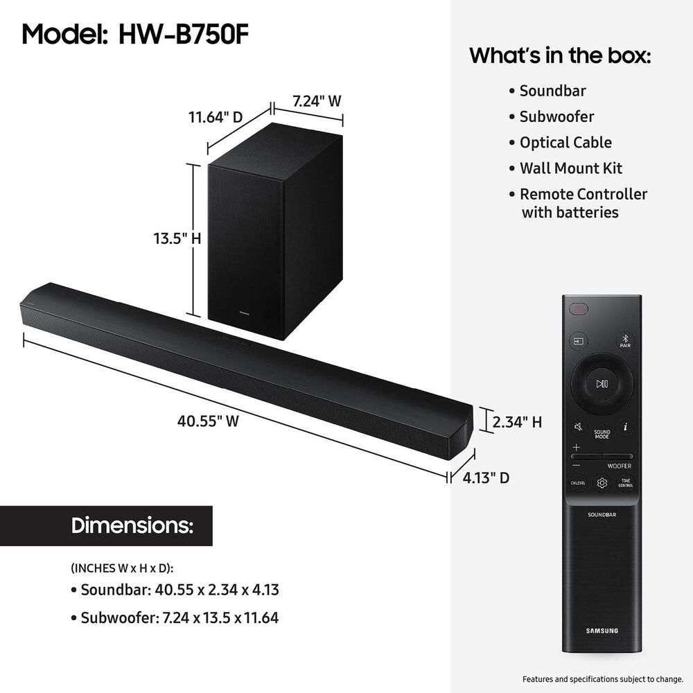 Samsung 75" Class QN70H Series Neo QLED Mini LED 4K UHD Vision AI - Smart Tizen TV with B-series 5.1 Channel Soundbar System in Titan Gray and Black, , large