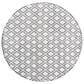 Safavieh Natura NAT475A 6" Round Ivory and Black Area Rug, , large