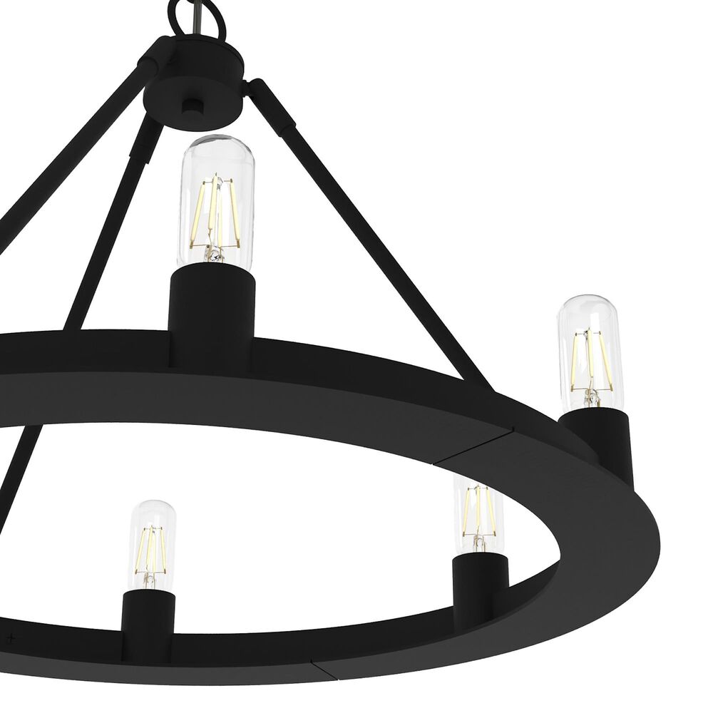 37B Saddlewood 6-Light Chandelier in Natural Iron, , large