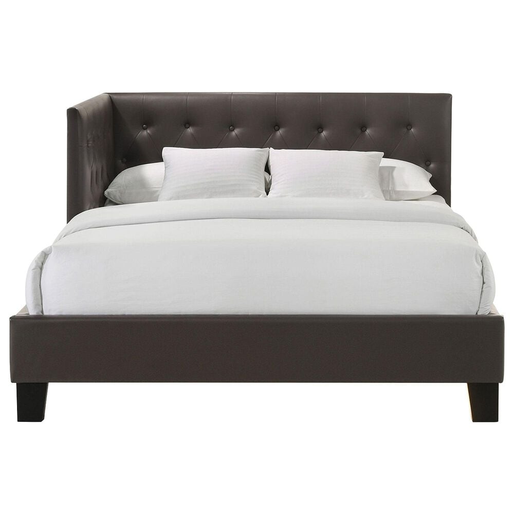 Mayberry Hill Julesburg Corner Full Platform Bed in Rich Brown, , large
