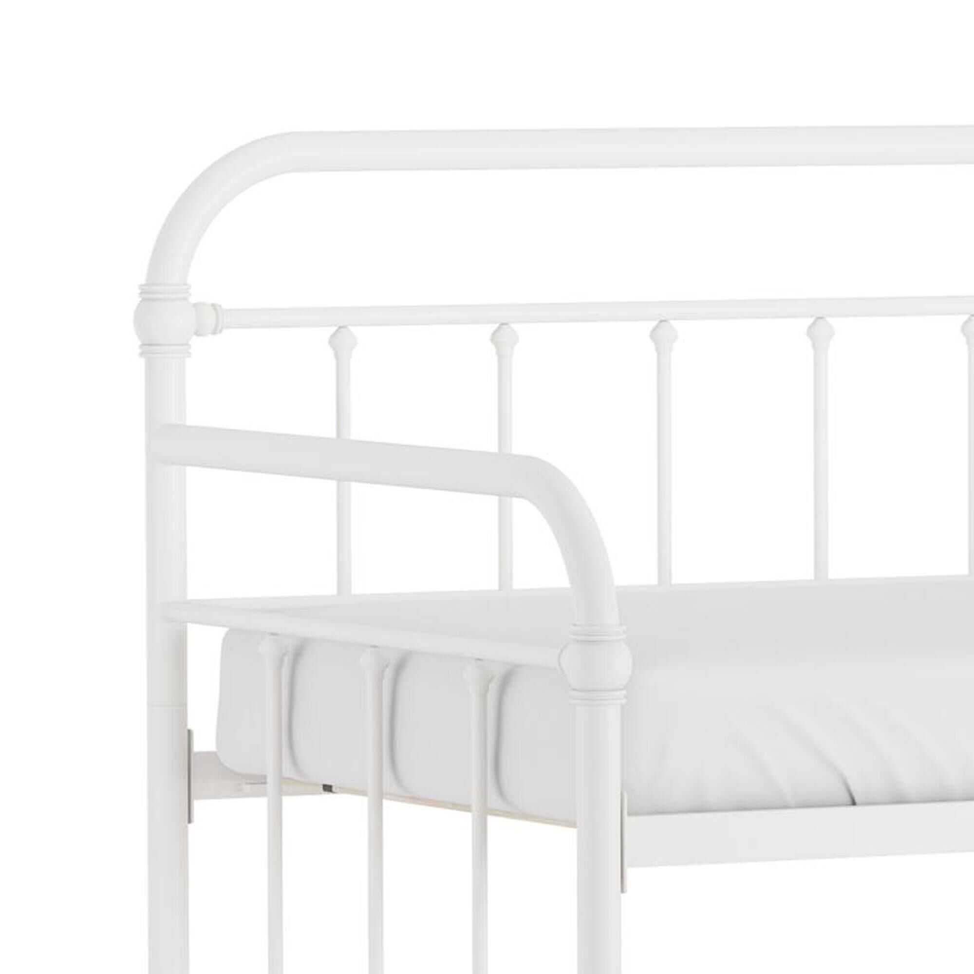 Richlands Furniture Twin Metal Slat Daybed in White