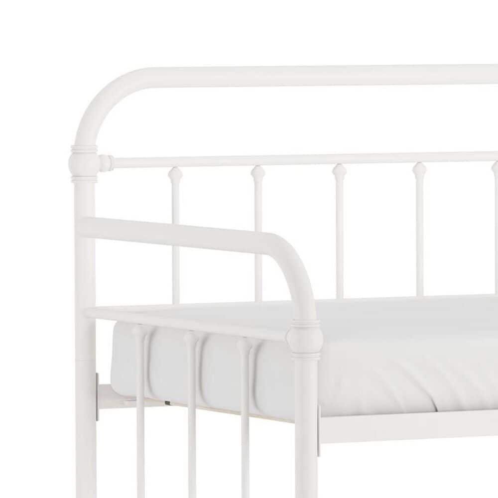 Richlands Furniture Twin Metal Slat Daybed in White, , large