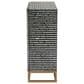 Baxton Studio Belenus Storage Cabinet in Gold, Black and Grey, , large