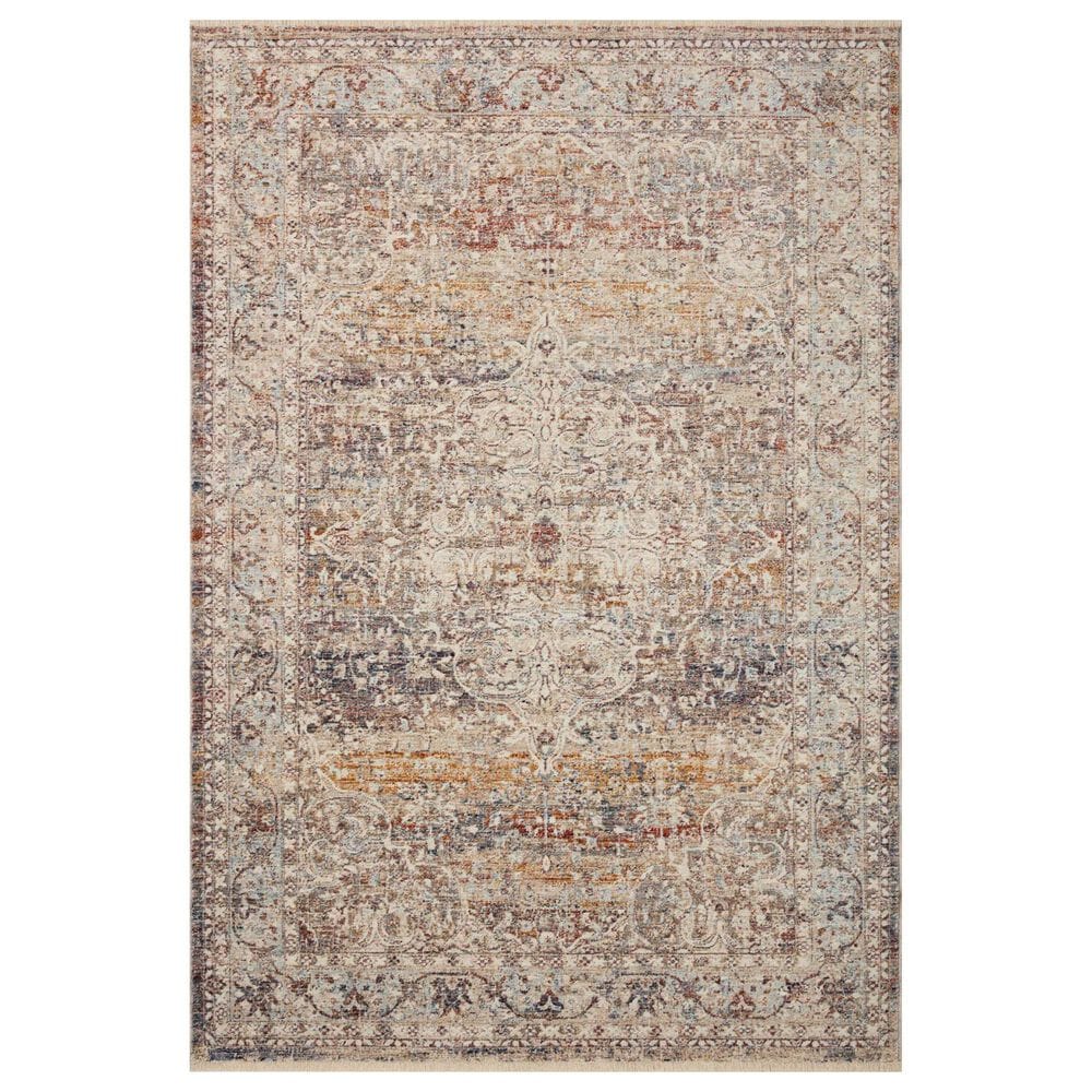 Loloi II Sorrento 2"7" x 8" Natural and Multicolor Runner, , large