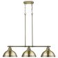 Golden Lighting Duncan 3-Light Pendant in Aged Brass, , large