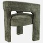 Waltham Gwen Open-Back Upholstered Arm Chair in Forest, , large