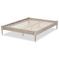 Baxton Studio Cielle Queen Platform Bed Frame in Antique White, , large