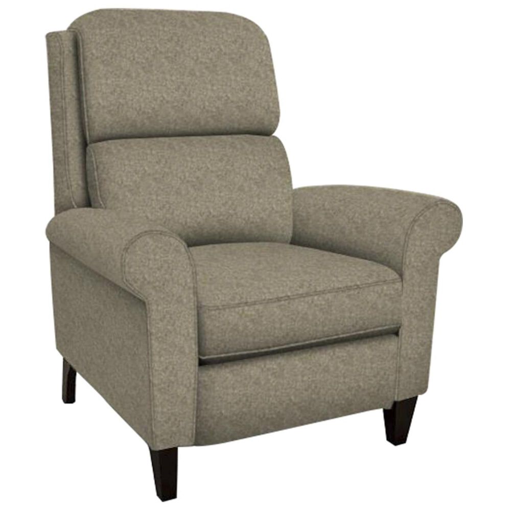 Ball Creek Designs Kenzie Push Back High Leg Recliner in Brentwood Pepper, , large