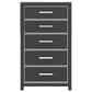 Ashley Zuraleus 6-Drawer Chest in Matte Black and Chrome, , large